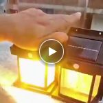 Solární lampa se senzorem pohybu – video