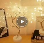 Třpytivý světelný strom – video