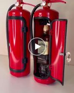 Minibar v hasicím přístroji – video