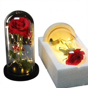 Svítící růže v luxusním balení