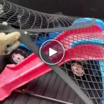 Elastická nákladová síť – 6 kovových karabin – video