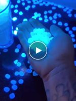 Magické svítící dekorační kamínky (100ks) – video