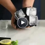 Siliková forma na velké ledové kostky – video